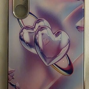 Heart Design Phone Case - Purple